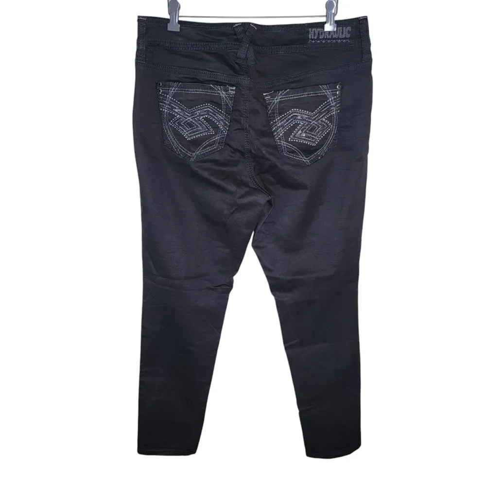 Hydraulic Bailey Super Skinny Black Jeans Size 18w